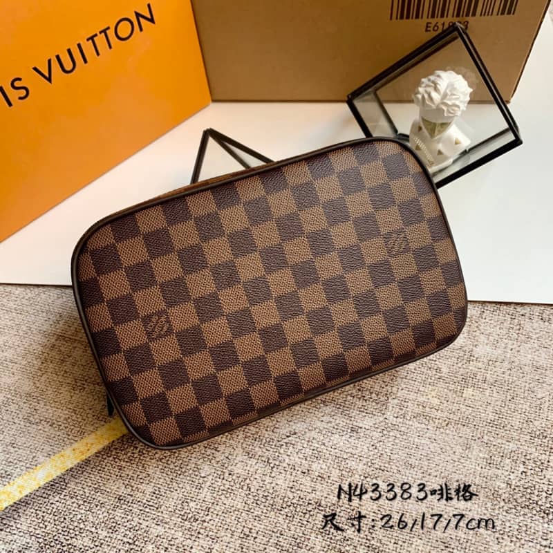 Louis Vuitton Damier Ebene Toiletry Pouch Replica