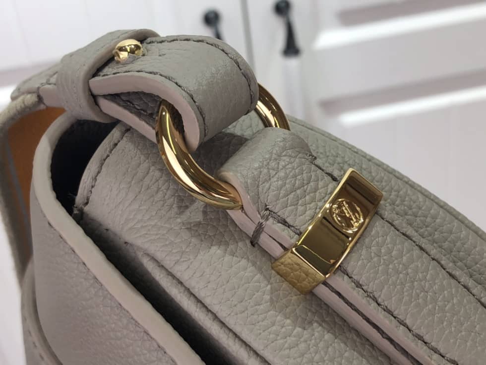 Louis Vuitton Pont 9 Soft Leather PM Gery M58727 Replica Crossbody Bag