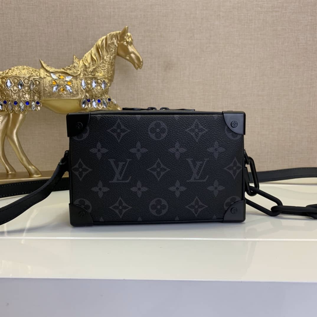Louis Vuitton Monogram Eclipse Mini Soft Trunk Replica Bag M44735