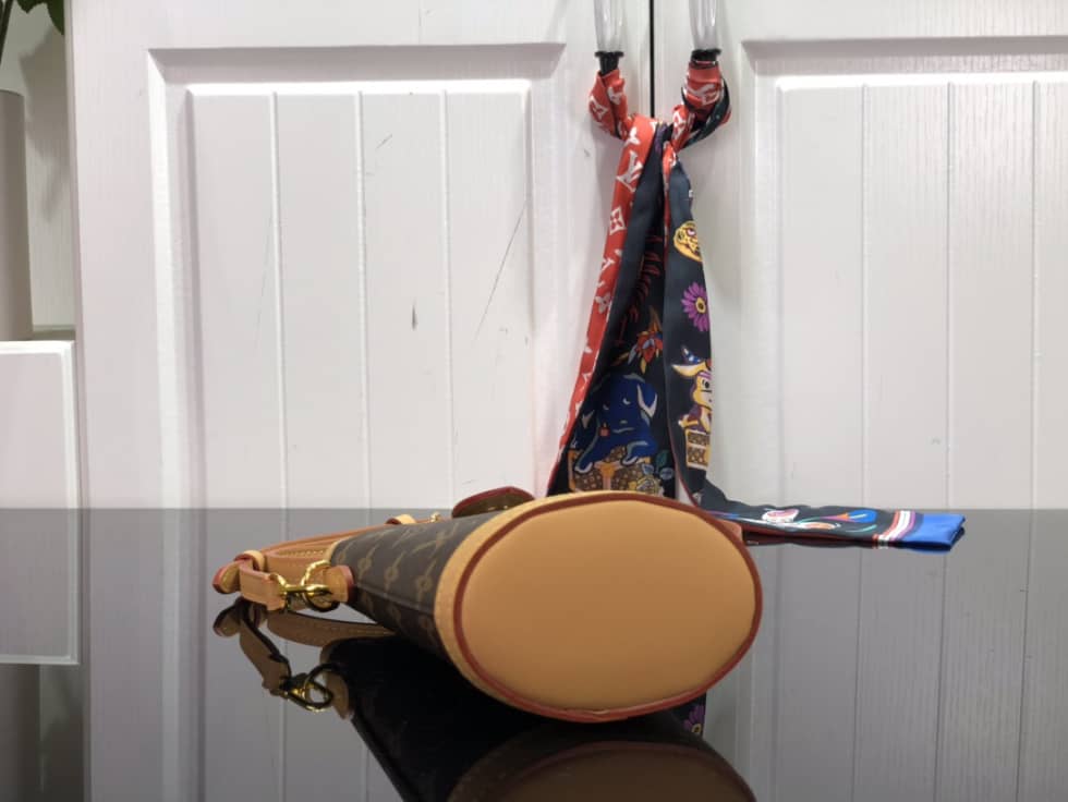 Louis Vuitton Fold Me Pouch Monogram Brown M80874 Replica Bucket Bag