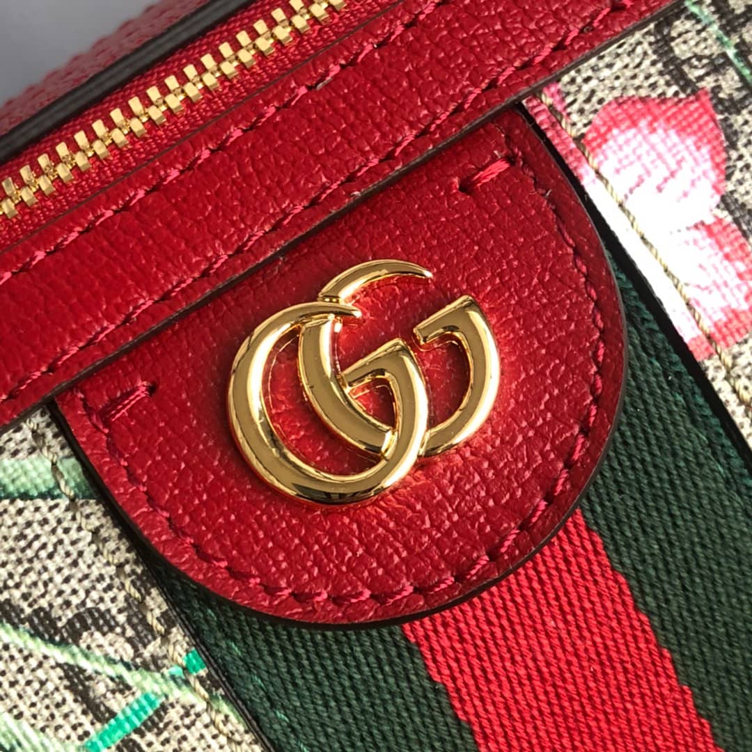Gucci Ophidia GG Flora Medium 2way Replica Boston Bag 524532
