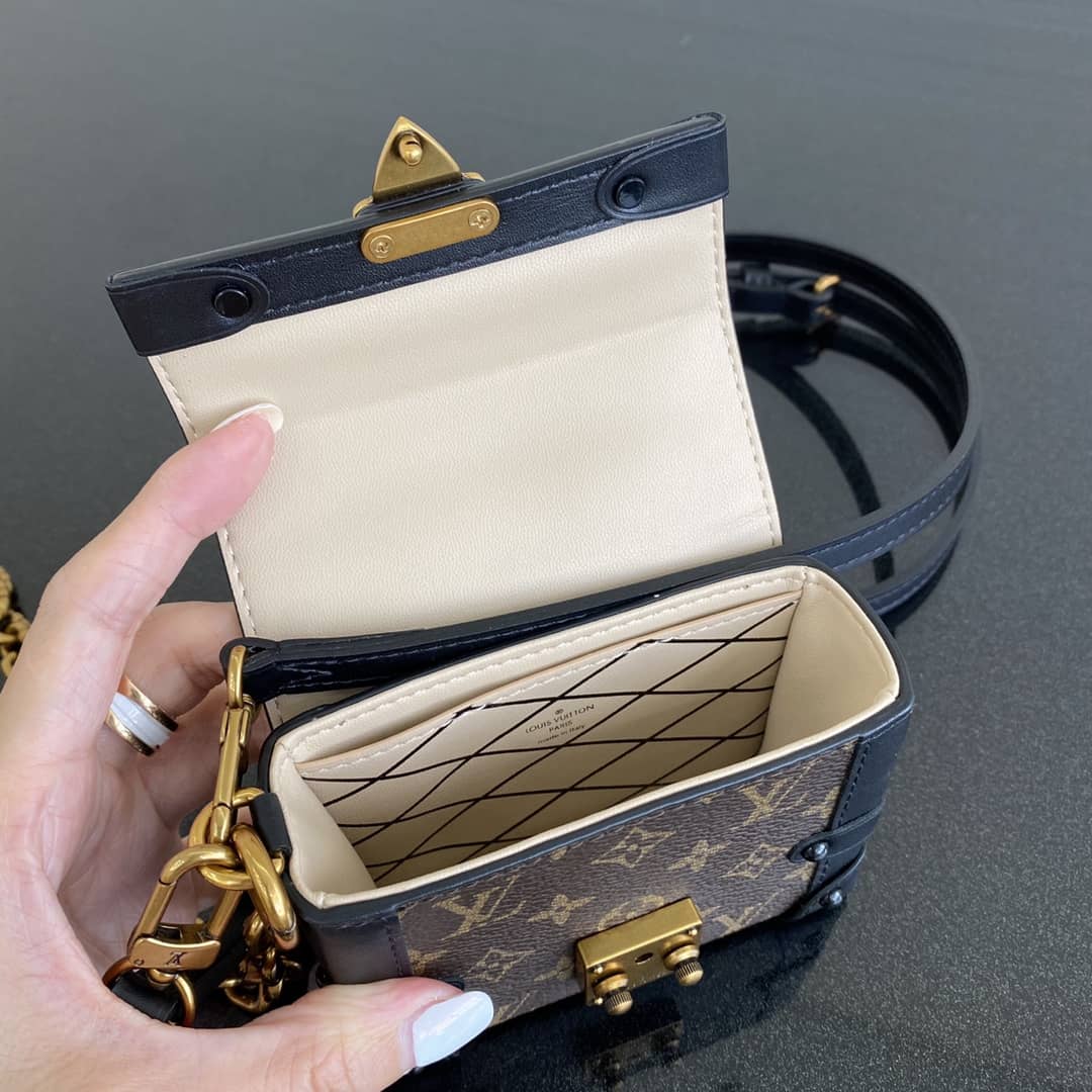 Louis Vuitton Mini Trunk Monogram Canvas Key Chain Replica Bag 44188M