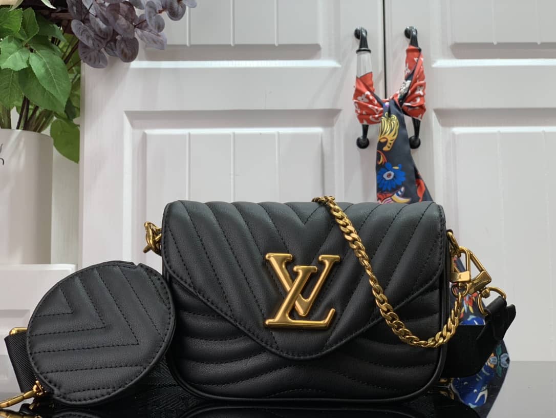 Louis Vuitton New Wave Multi Replica Pochette Black M56466