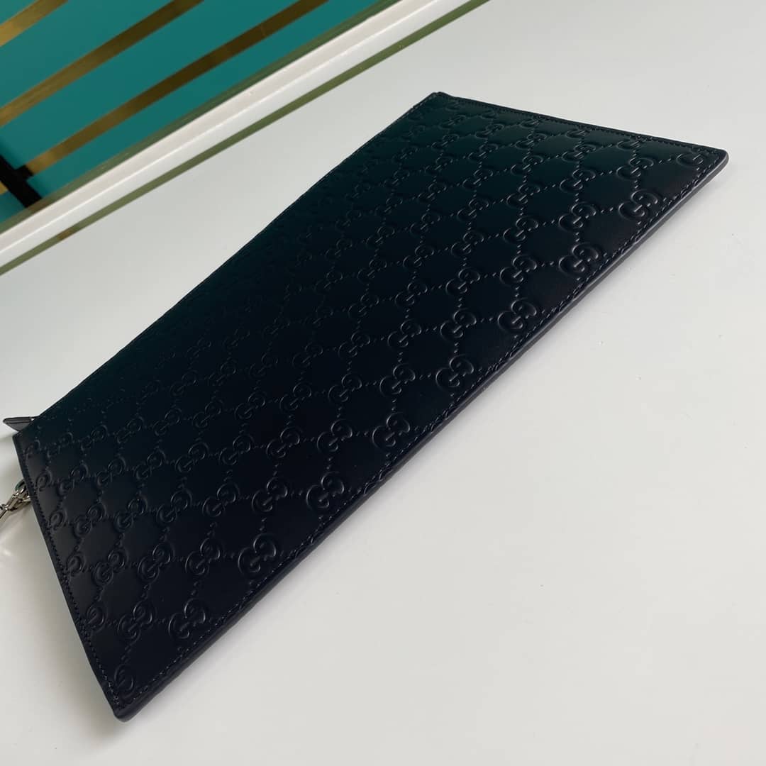 Gucci Mens Signature Soft Pouch Replica 473950