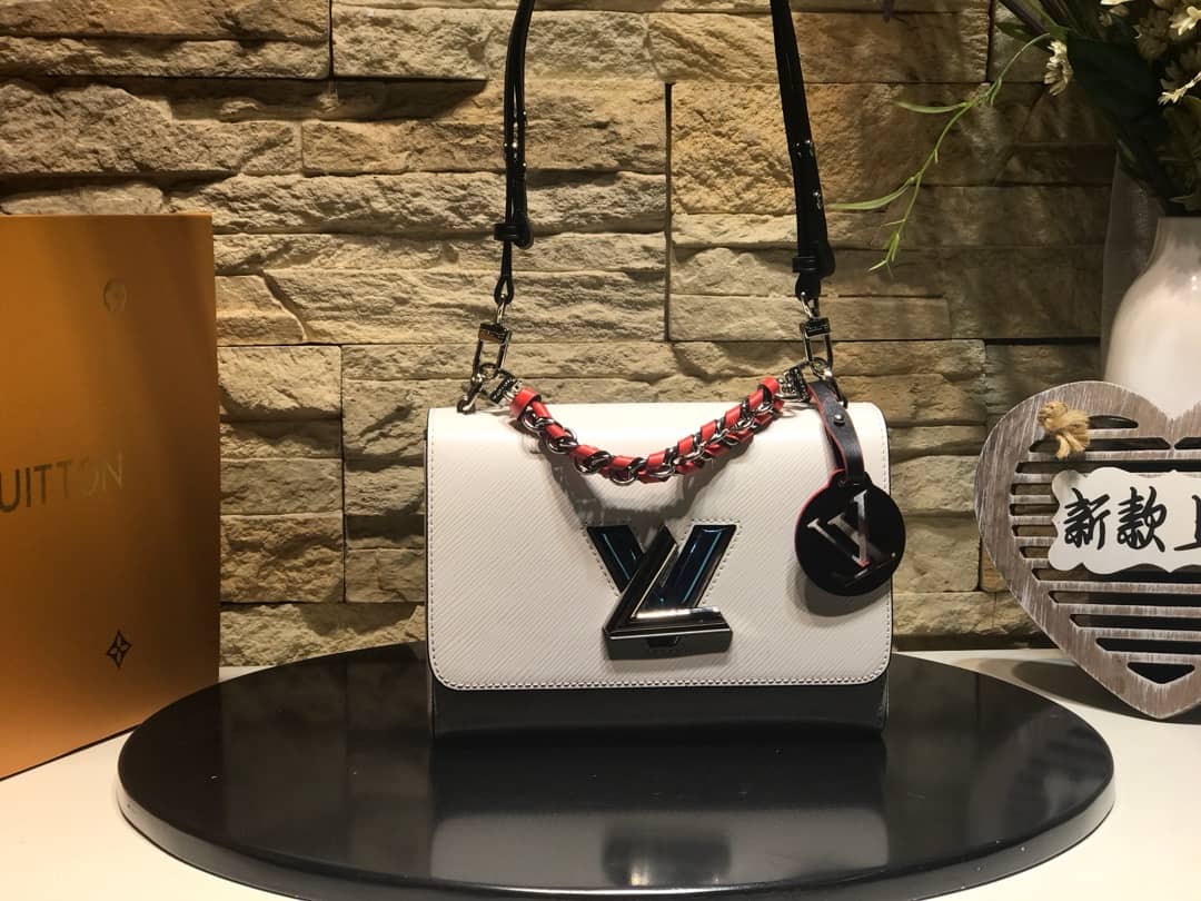 Louis Vuitton Twist MM Bag White M50296 Replica