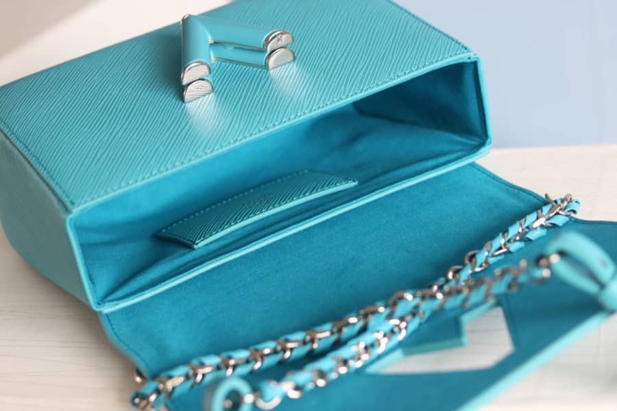 Louis Vuitton Twist MM Chain Leather Replica Bag Green M50282