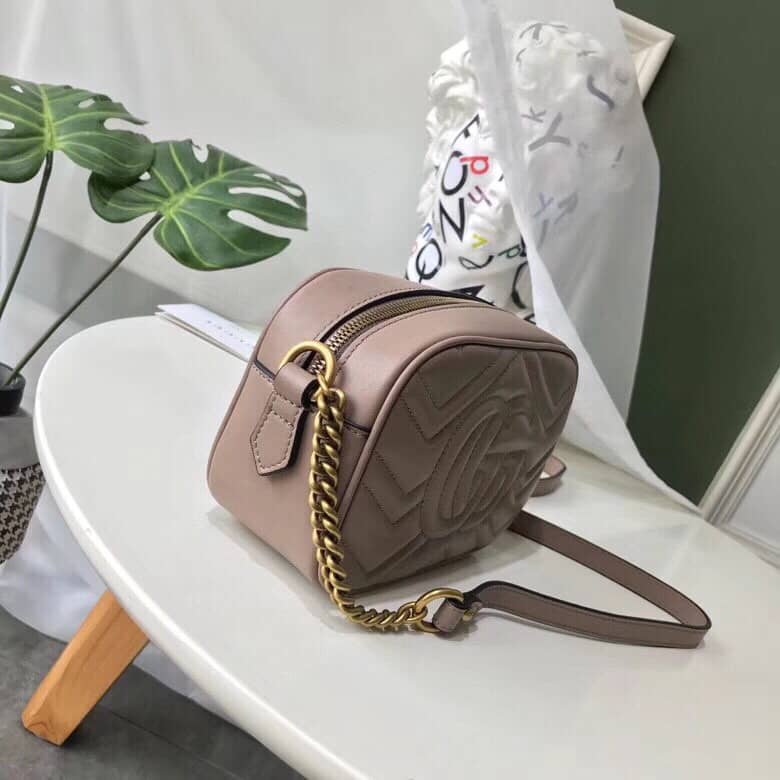 Gucci GG Marmont Matelassé Mini Bag Replica Pink 448065