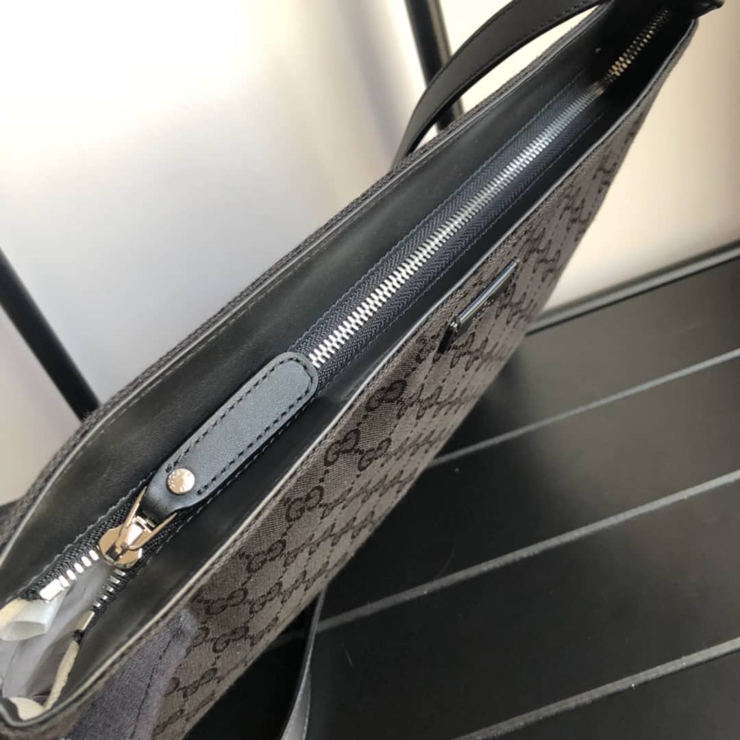 Gucci GG Canvas Shoulder Bag Replica Black 308930