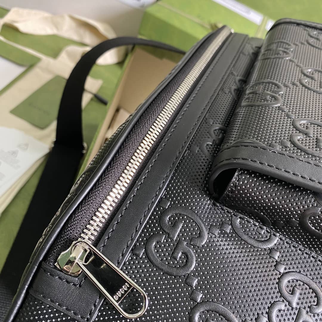 Gucci GG Embossed Leather Belt Bag Bumbag Replica 645093
