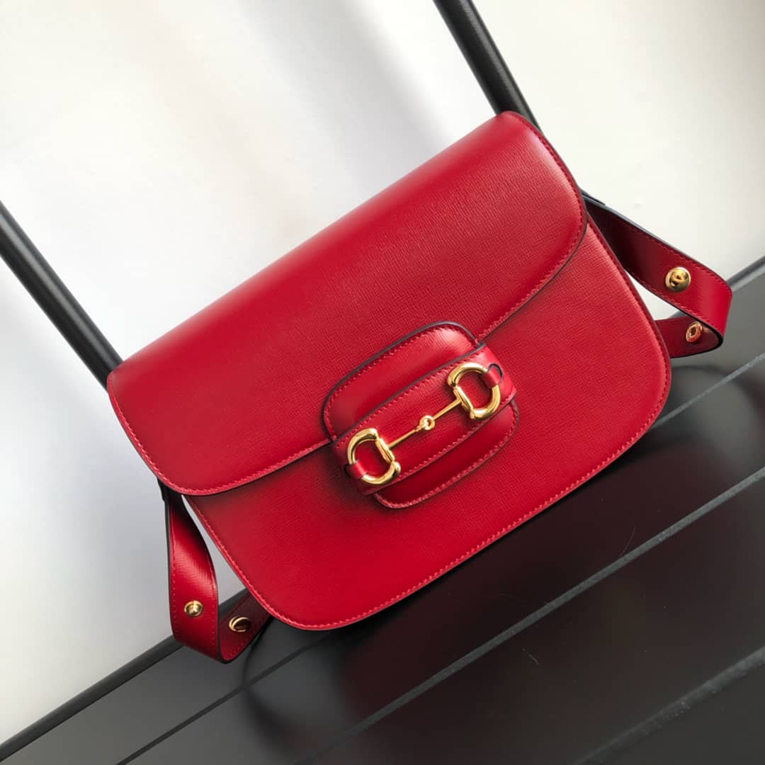 Gucci Horsebit 1955 Shoulder Bag Replica Red 602204