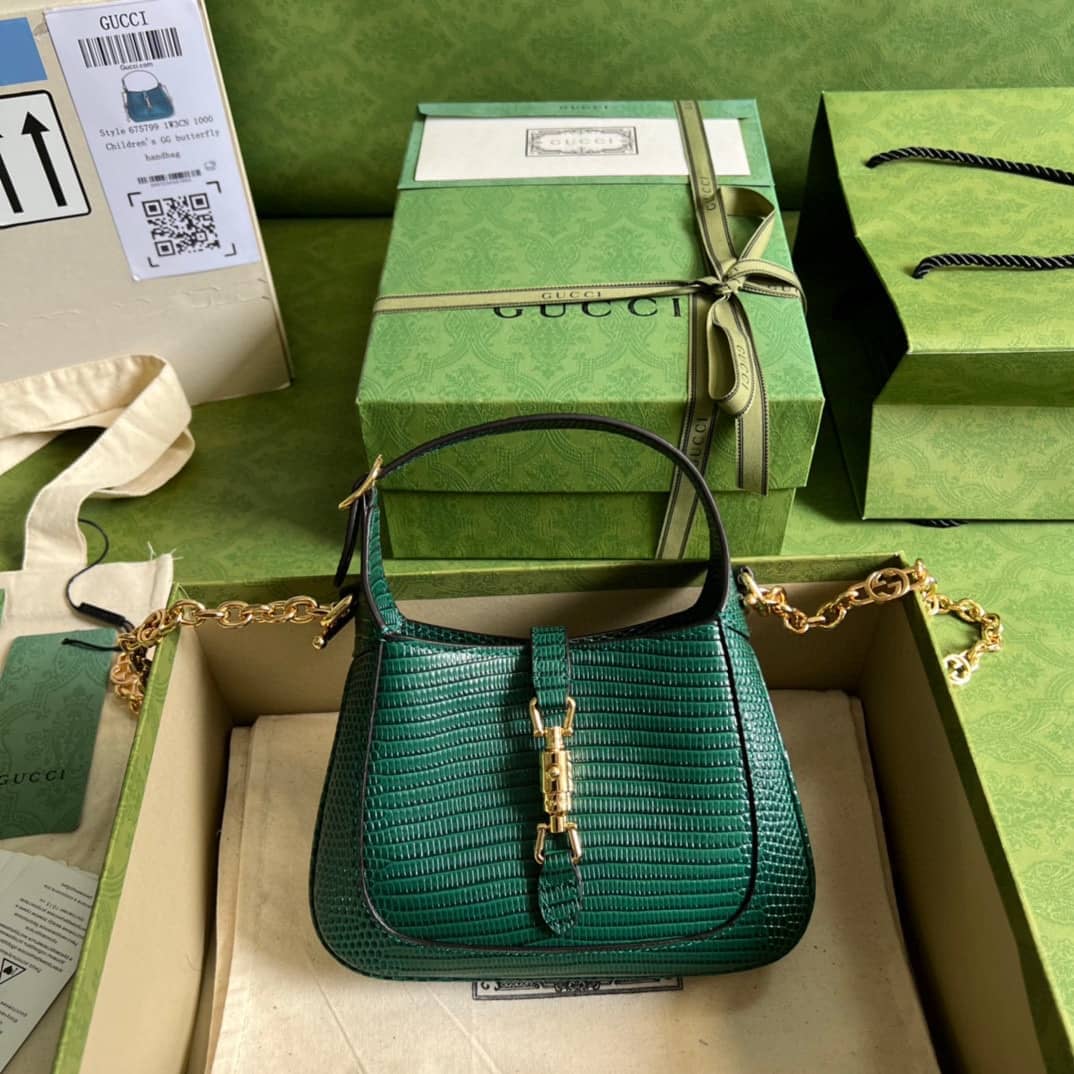 Gucci Jackie 1961 Mini Shoulder Bag Green 675799 Replica