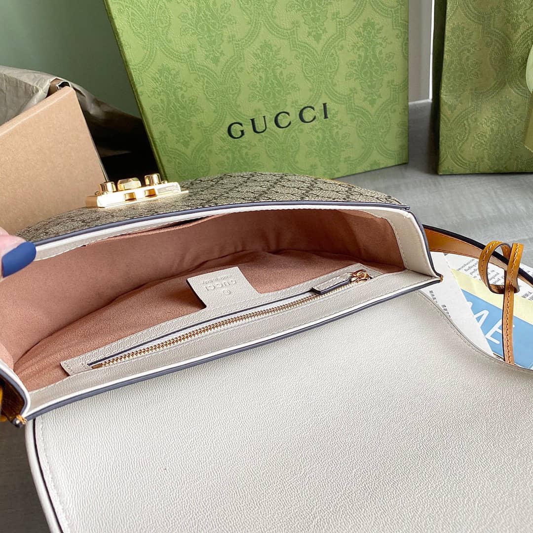Gucci Padlock Small Shoulder Bag Replica White 644524