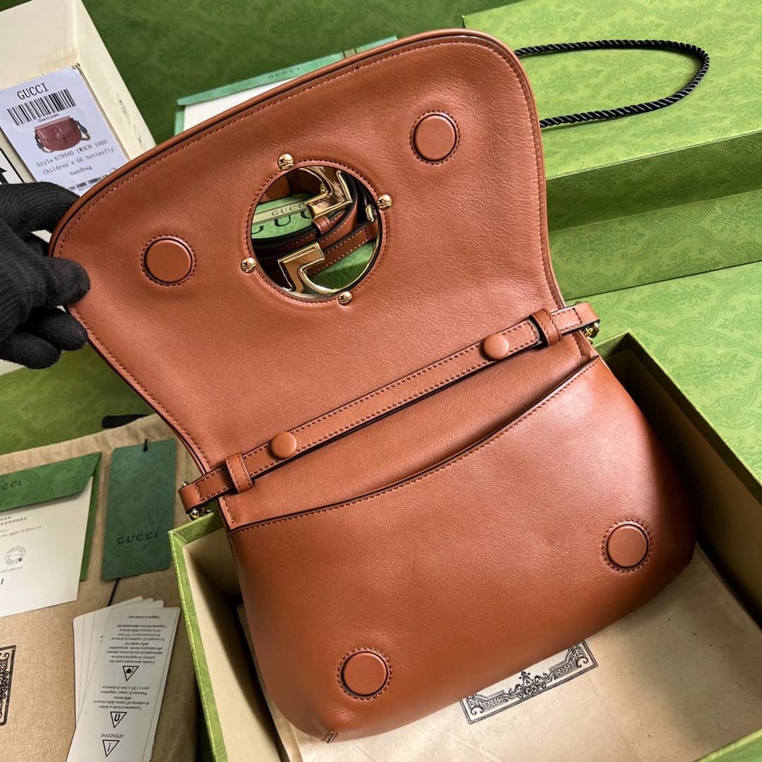 Gucci Blondie 699268 Shoulder Bag Brown Replica