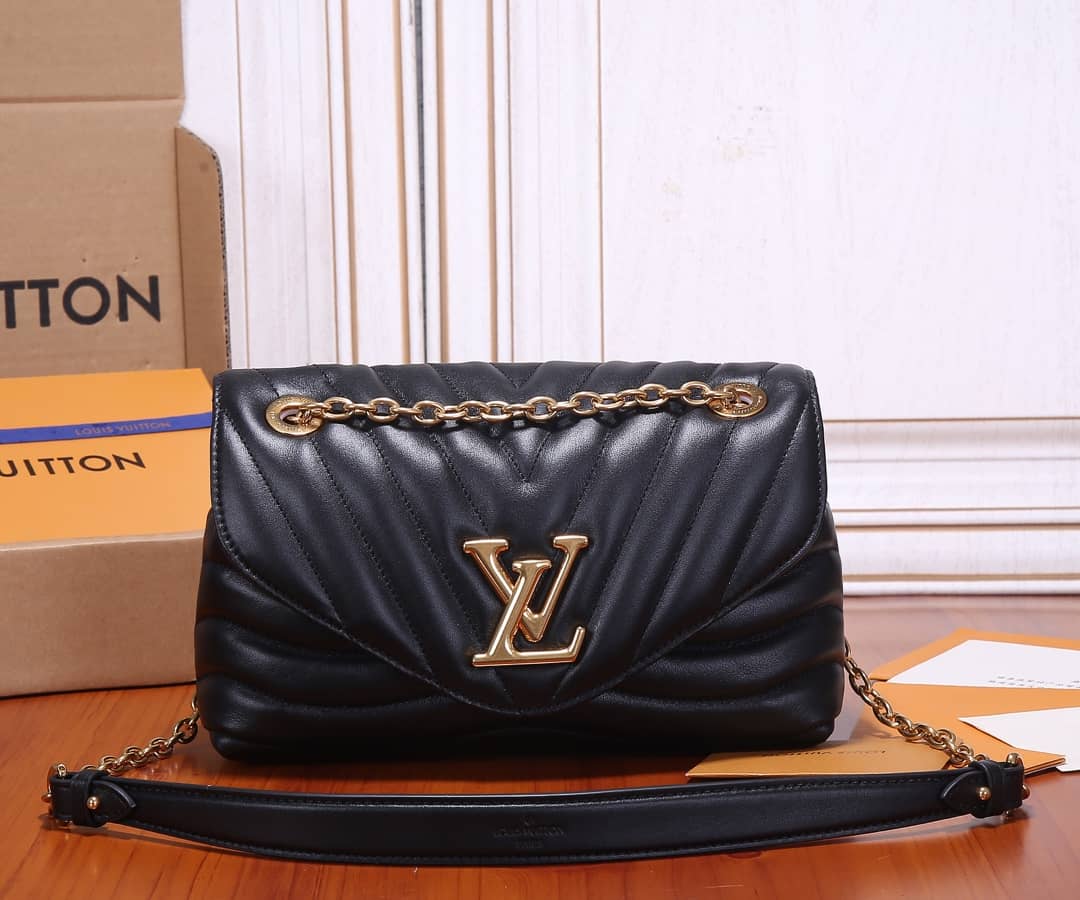 Louis Vuitton New Wave Replica Chain Bag H24 Black M58552