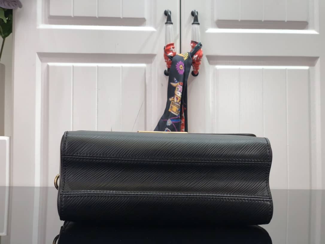 Louis Vuitton Twist MM Epi Grained Leather Replica Bag Black M58689