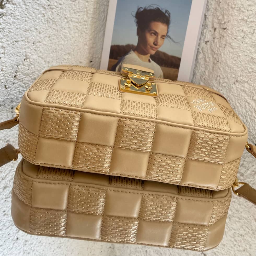 Louis Vuitton Troca MM Beige M59111 Replica Camera Bag