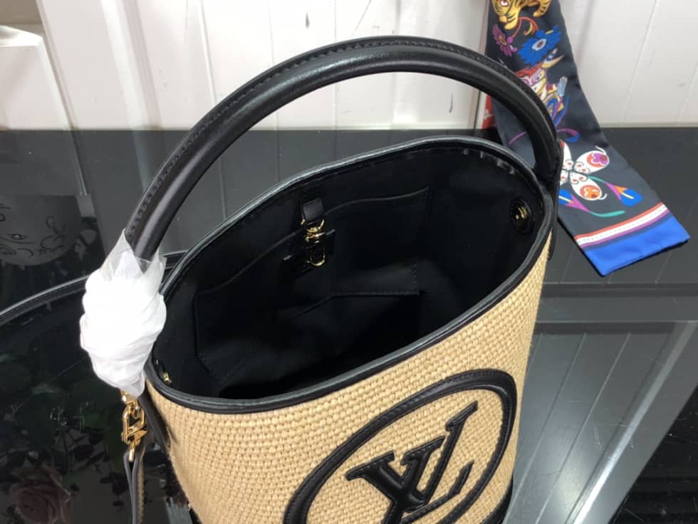Louis Vuitton Petit Caramel Black M59962 Replica Bucket Bag