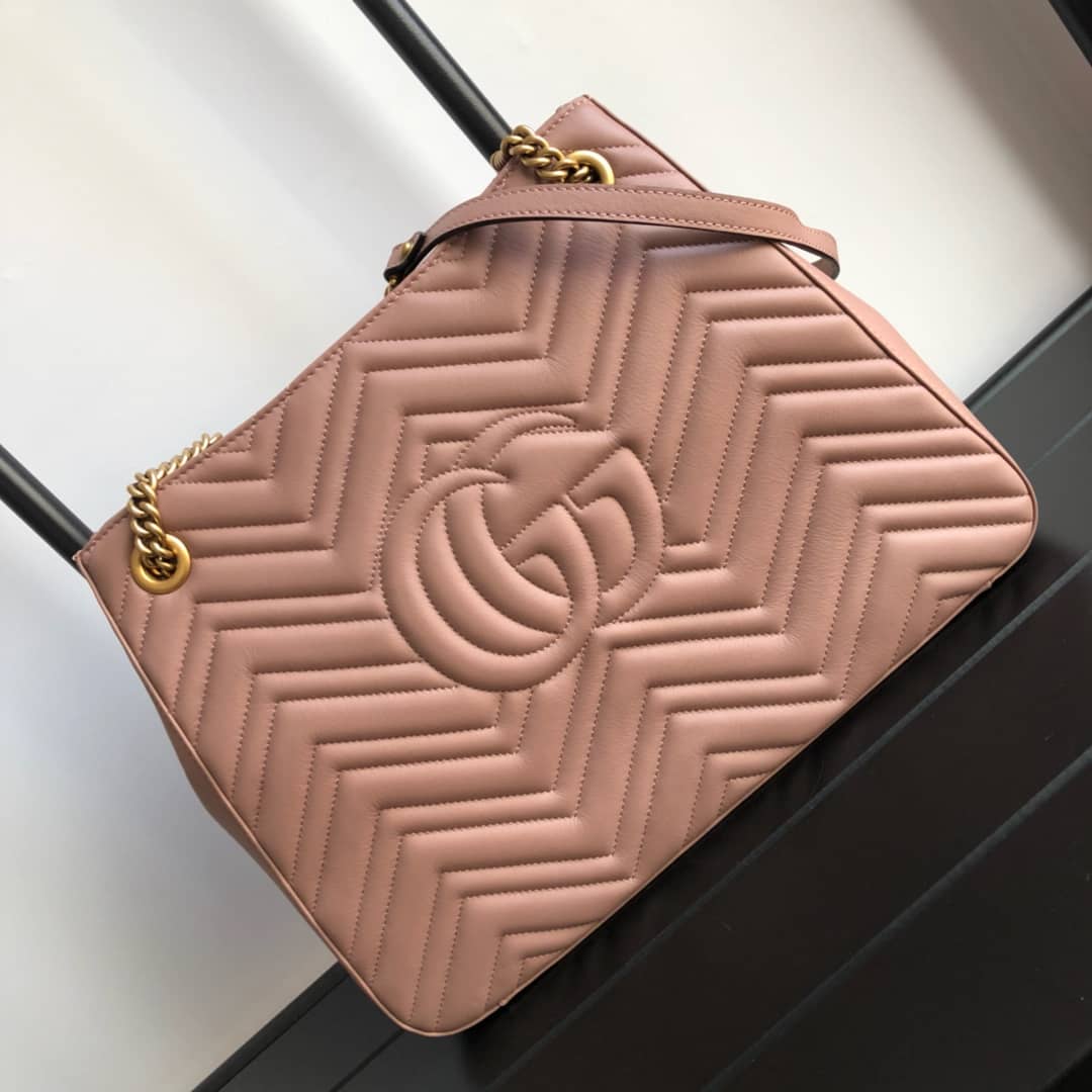 Gucci GG Marmont Chain Shoulder Bag Replica Pink 453569