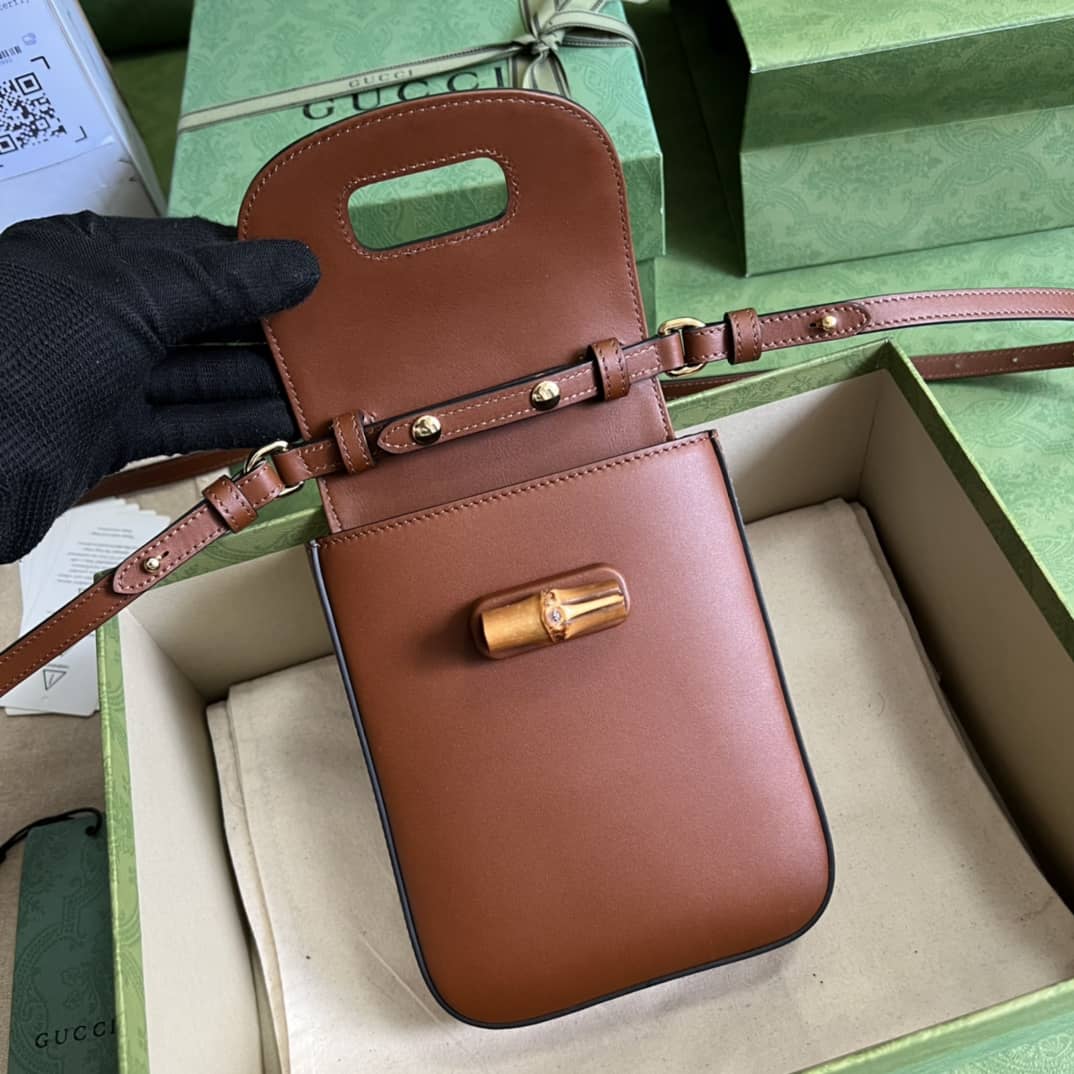 Gucci Bamboo Mini Crossbody Handbag 702106 Replica