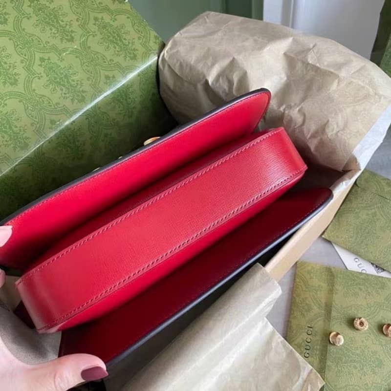 Gucci Horsebit 1955 Shoulder Bag Replica Red 602204