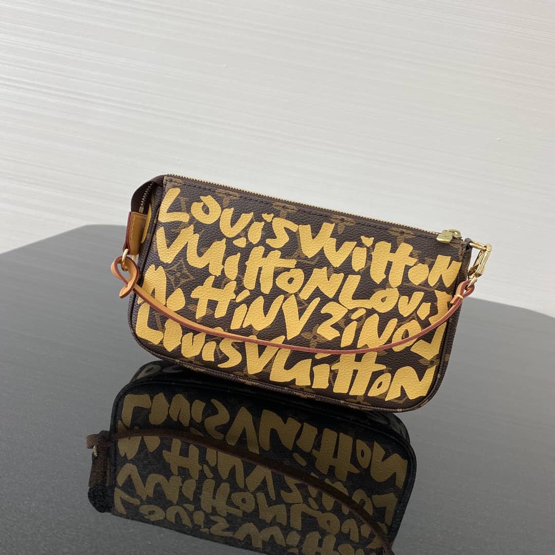 Louis Vuitton Pochette Dupe 2001 Pochette Accessories Graffiti Monogram Bag M51980
