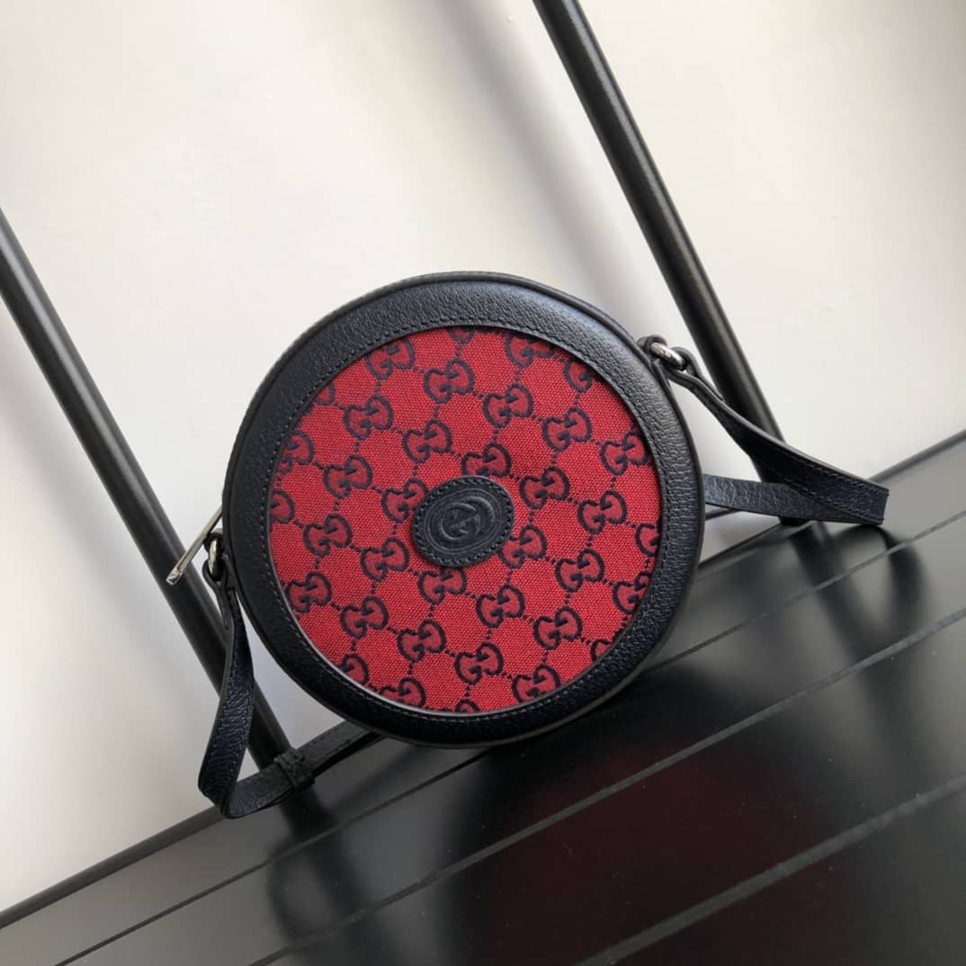 Gucci Single Shoulder Bag Round Cake Bag Replica Red 658825