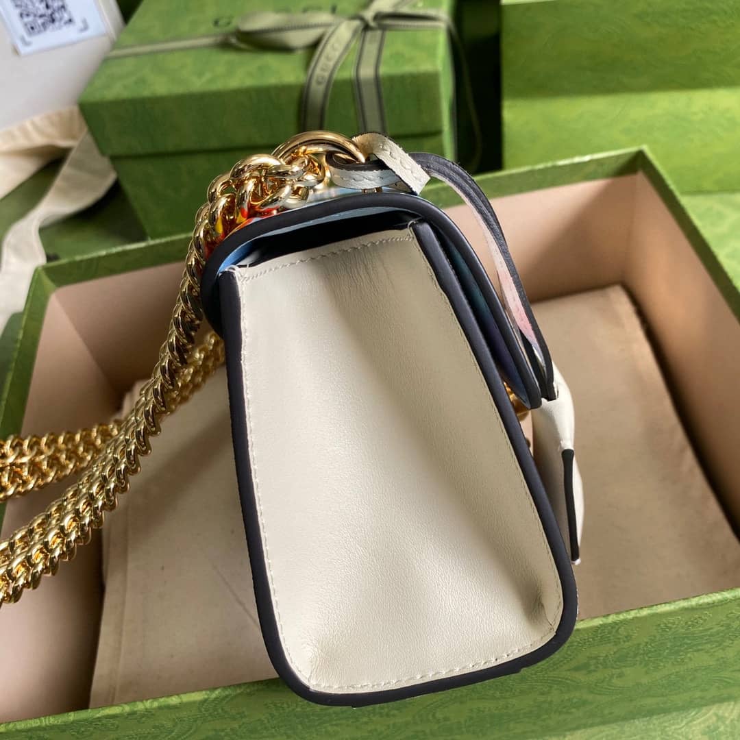 Gucci Padlock Small GG Chain Shoulder Bag Replica Blue 409487
