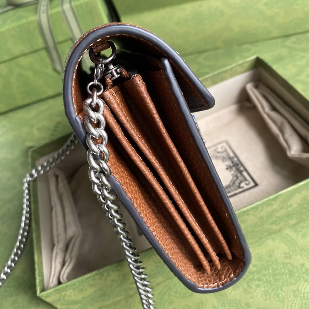Gucci Dionysus Supreme GG Chain Wallet Replica 401231
