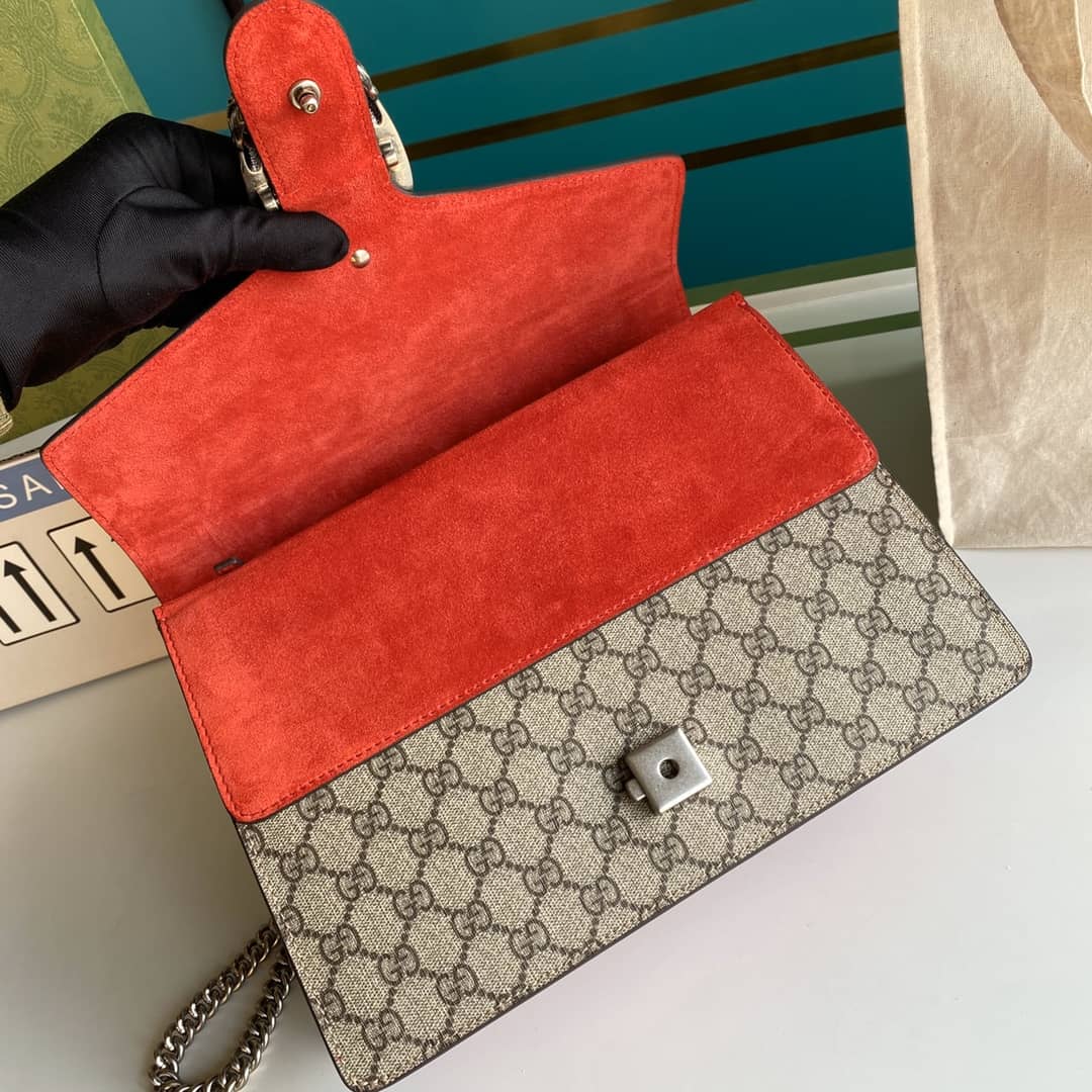 Gucci Dionysus Supreme Monogram Chain Medium Shoulder Bag Replica 403348