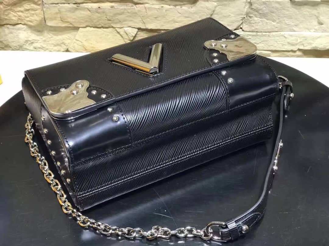 Louis Vuitton Replica Twist MM Epi Leather Bag Black