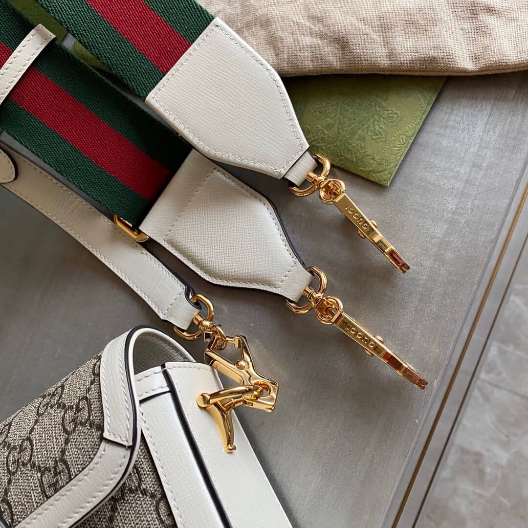 Gucci Horsebit 1955 Mini Bag Replica White 658574