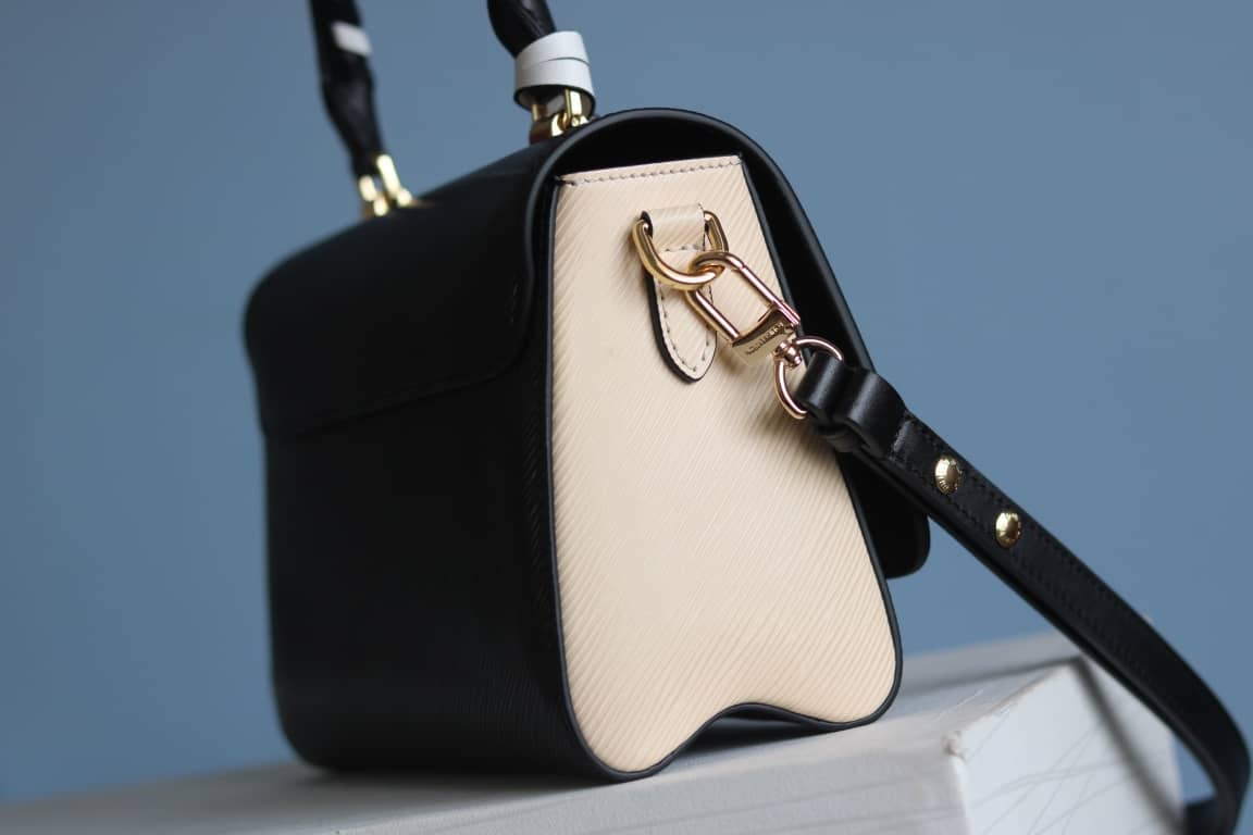 Louis Vuitton Textured Epi Leather Twist Series Bag Black