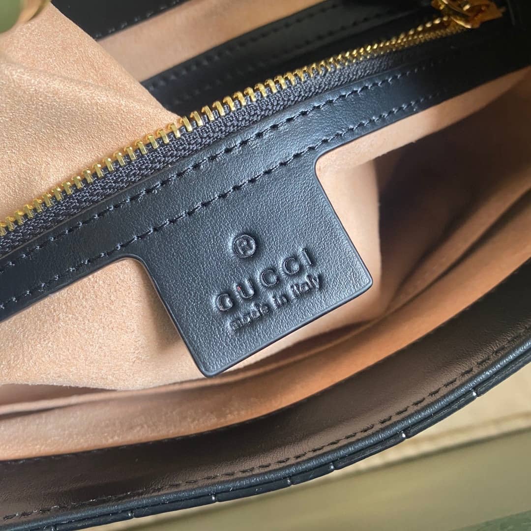 Gucci GG Jackie 1961 Small Hobo Shoulder Bag Replica Black 636709