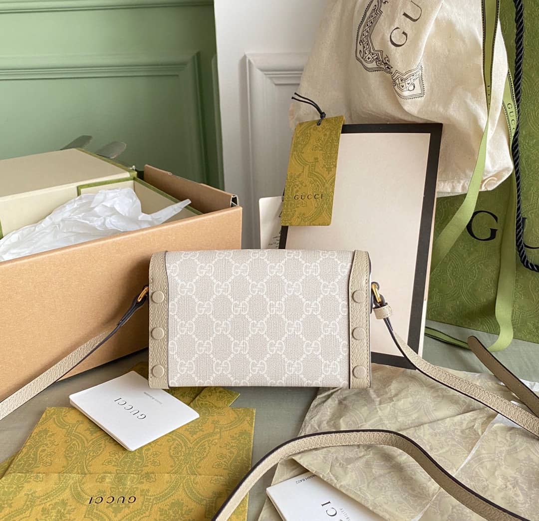 Gucci Horsebit 1955 Mini Bag White 699296 Replica