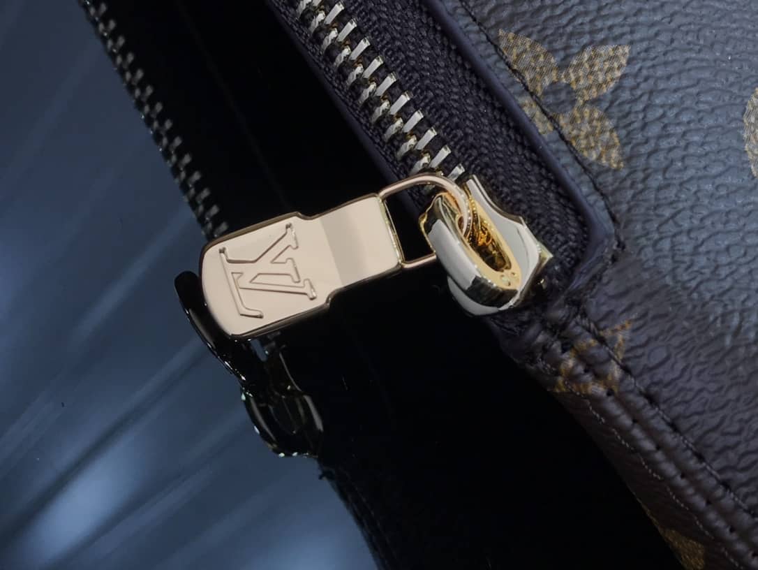 Louis Vuitton Monogram Eclipse Canvas Replica Pouch Brown M60417