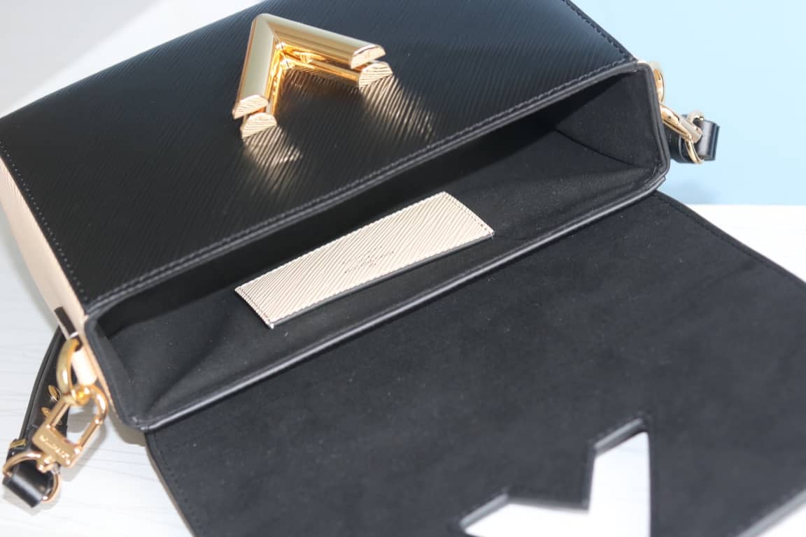Louis Vuitton Textured Epi Leather Twist Series Bag Black