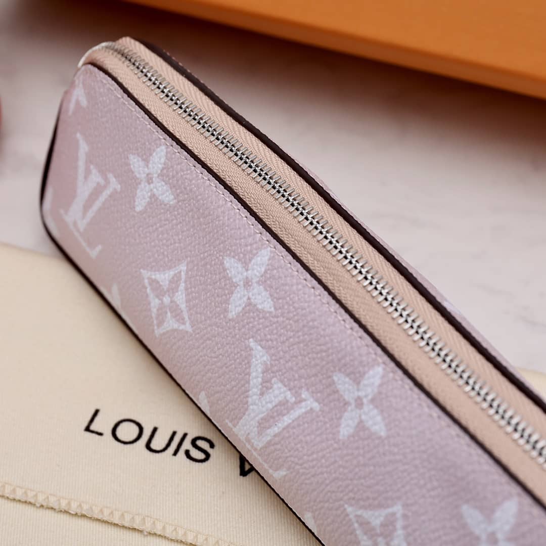 Louis Vuitton Pencil Pouch Elizabeth Monogram Canvas Replica Pink GI0009