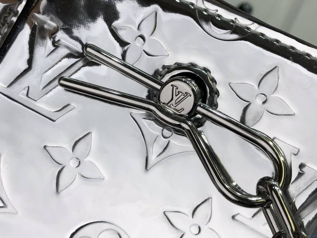 Louis Vuitton Sac Plat Monogram Mirror Coated Canvas Replica Bag