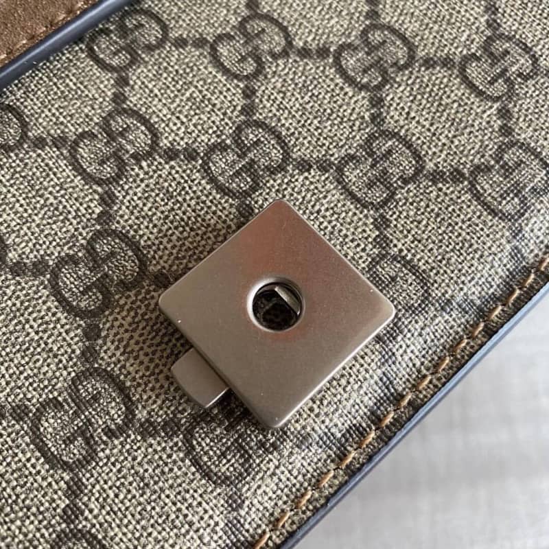 Gucci Dionysus Dupe GG Supreme Dionysus Chain Replica Shoulder Bag Gray 400249