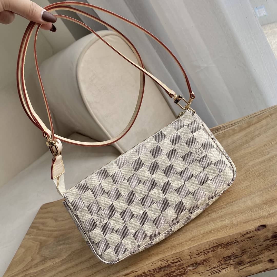 Louis Vuitton Pochette Dupe Damier Azur  Accessories M51980 Gray