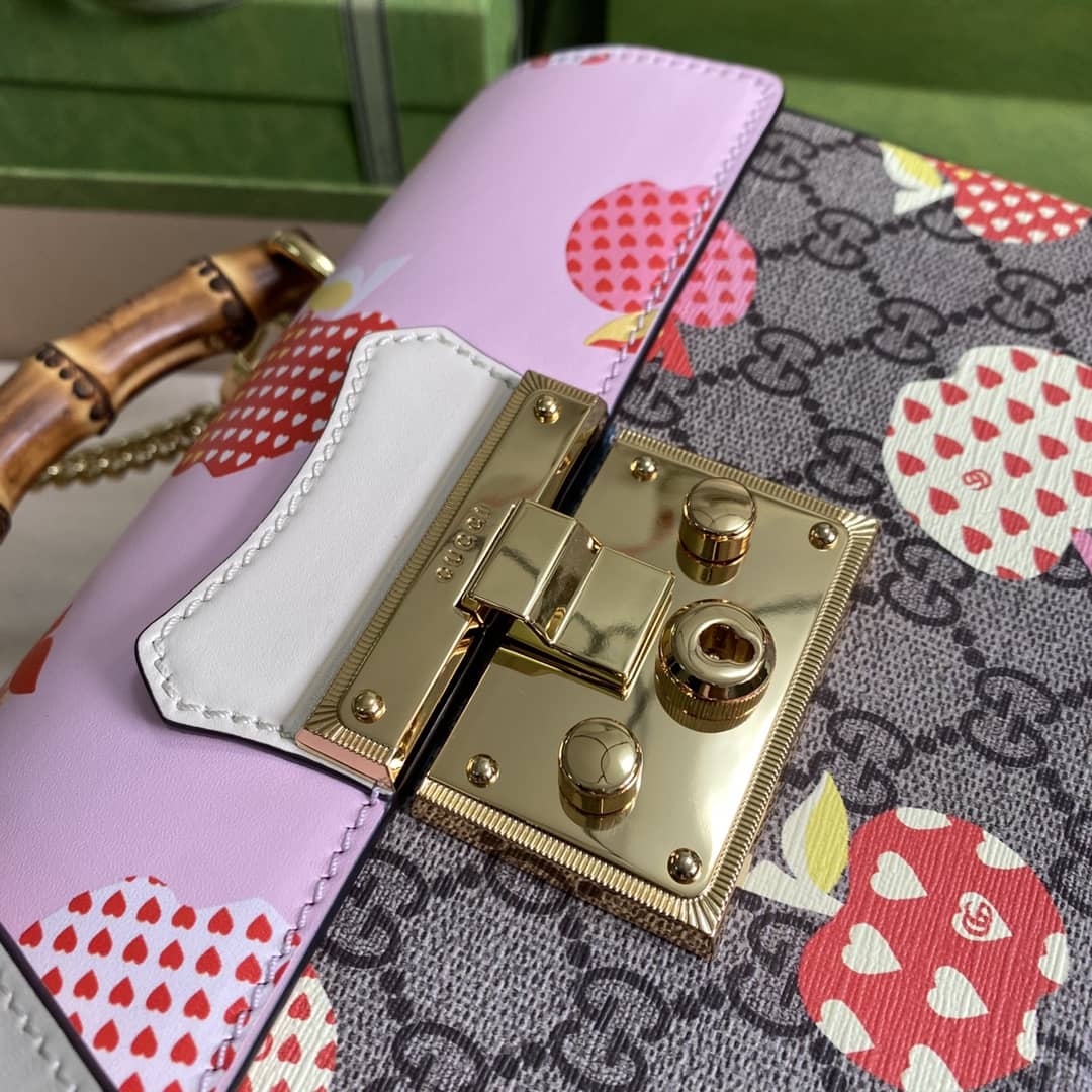 Gucci Padlock Small Bamboo Shoulder Bag Replica 603221