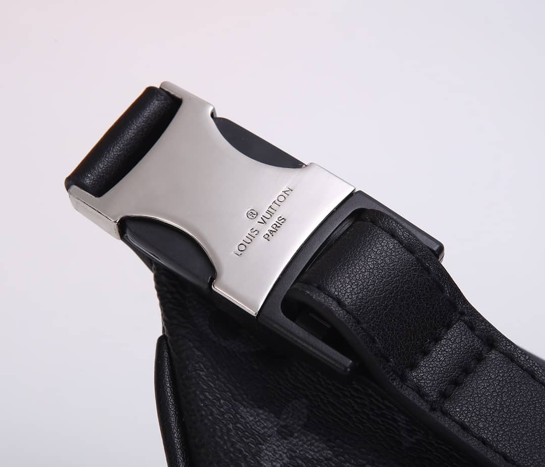Louis Vuitton Monogram Eclipse Discovery Replica Waist Bag Black M44336