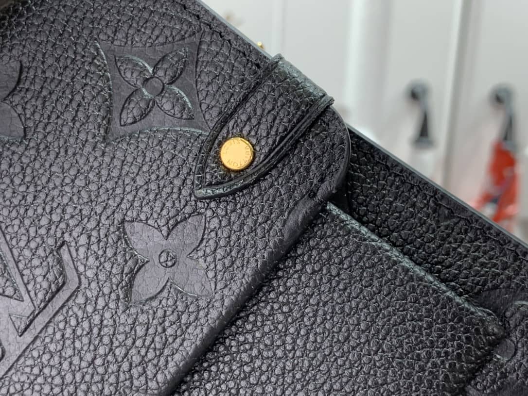 Best Replica Louis Vuitton Vavin Chain Empreinte Leather Replica Bag Black M63398(ColaReps)