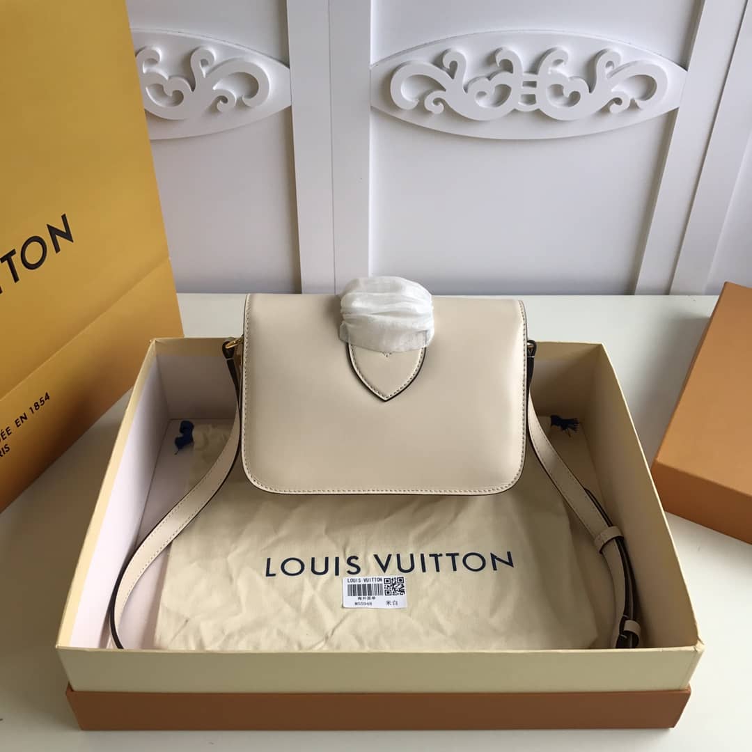 Louis Vuitton Pont9 Neuf Leather Replica Shoulder Bag White M55948