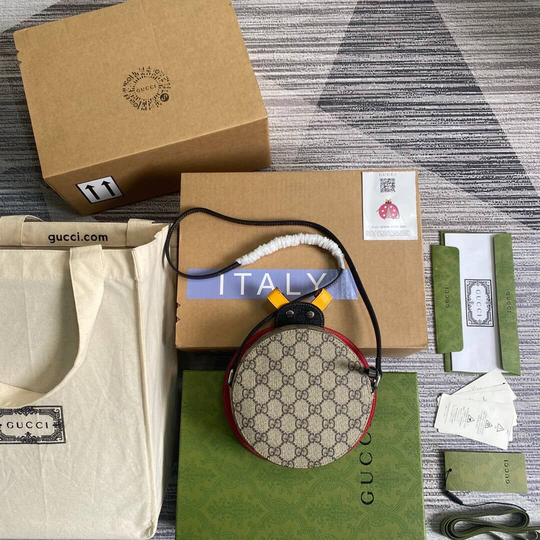 Gucci Children GG Ladybug Shaped Bag Replica 664080