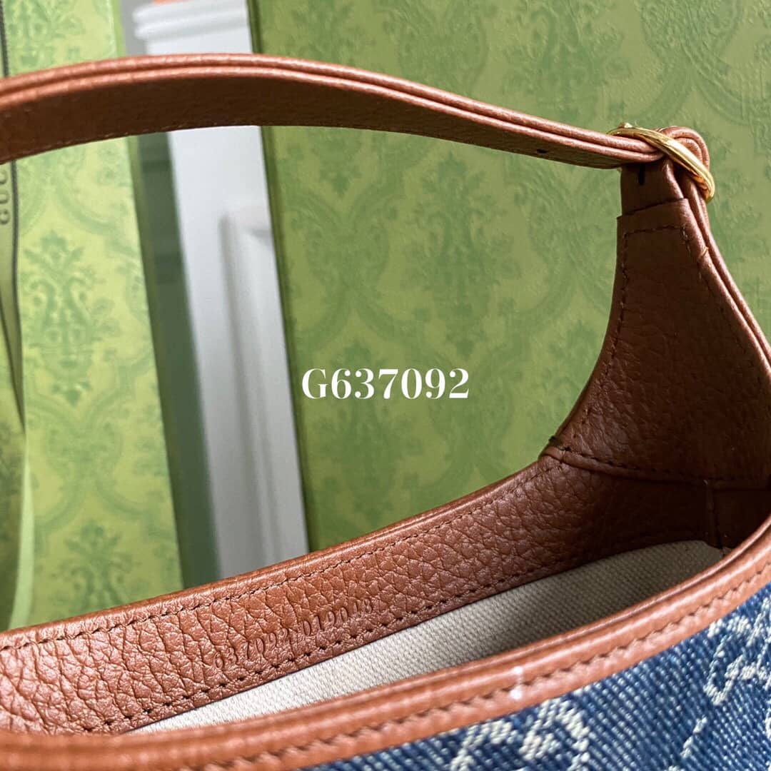 Gucci Jackie 1961 Mini Shoulder Bag Replica Blue 637092
