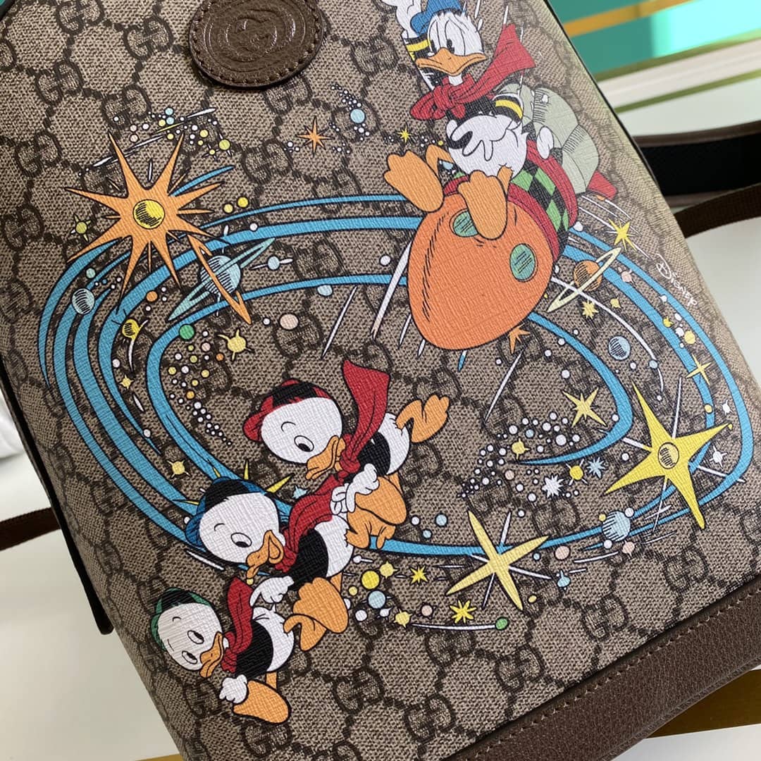 Gucci Donald Duck Disney x Gucci Backpack GG Supreme Fabric Replica 552884