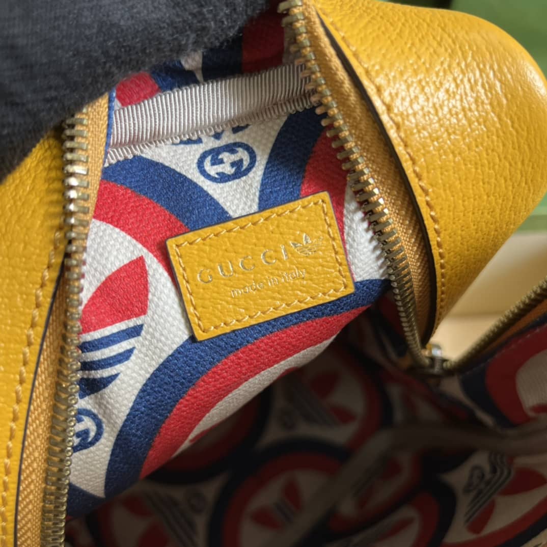 Gucci Adidas x Gucci Mini Top Handle Yellow 702387 Replica Clutch