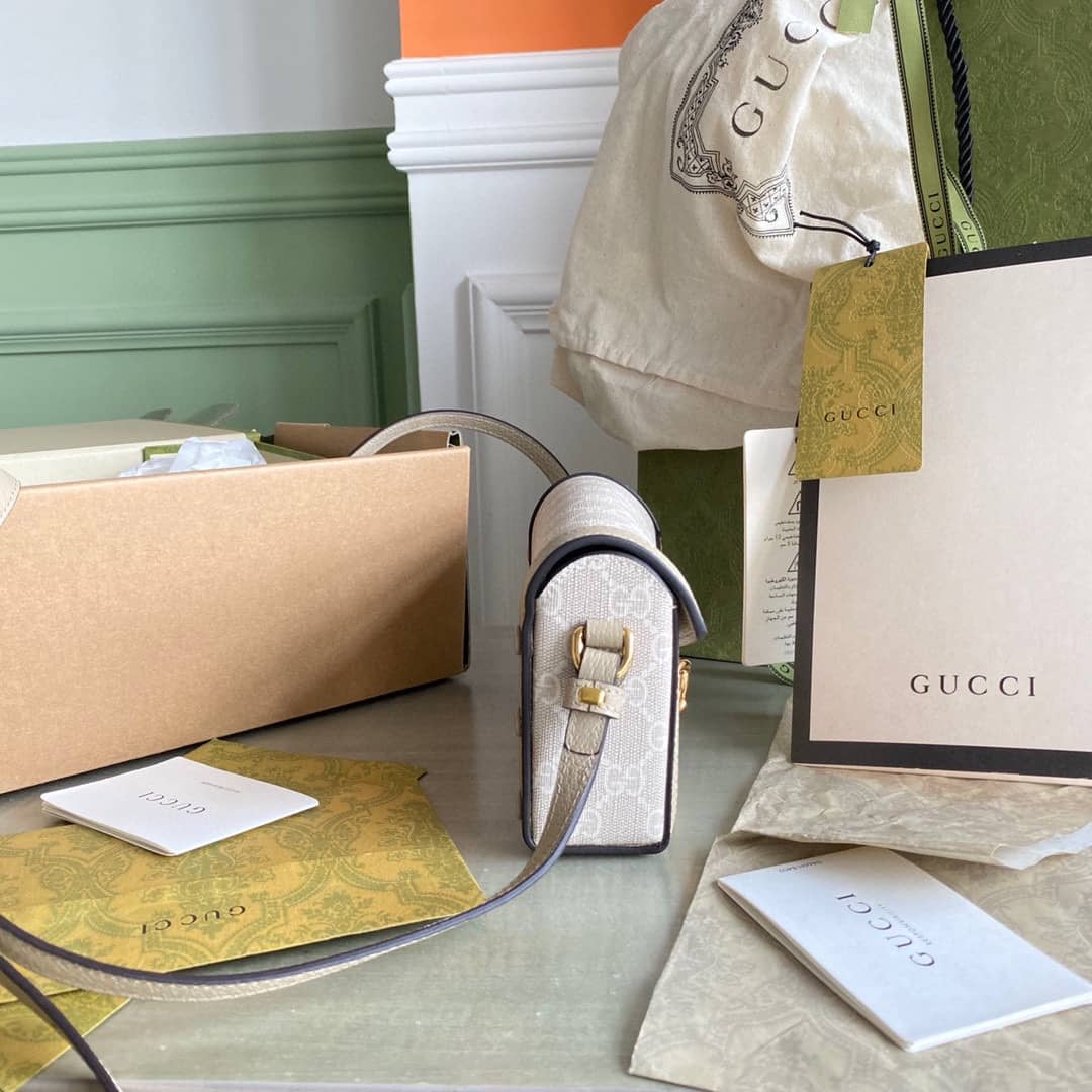 Gucci Horsebit 1955 Mini Bag White 699296 Replica