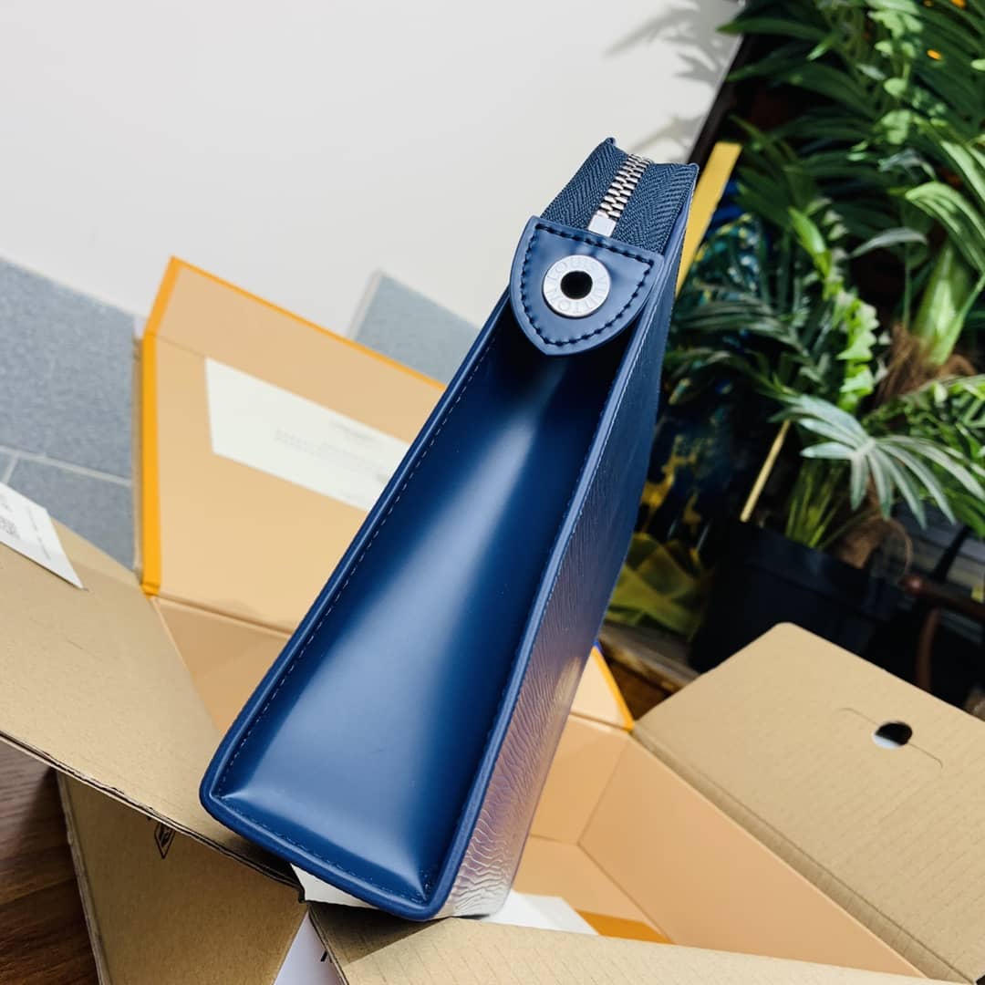 Louis Vuitton Replica Toiletry Pouch 26 Epi Leather Blue M41366